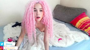 ASIAN GIRL PRETENDS YOU'RE STANDING BEHIND HER AND FUCKING HER