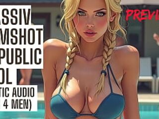 Biggest Ejaculation in Public Pool - Audio Porn