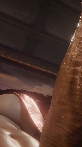 Serge3dx Cremita Dentro Dulce Placer Sabroso Sexo Duro Insatiable Slut Throat-fucks Monster Cock, Begs for Deep Creampie