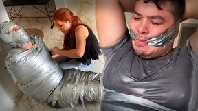 Chubby Jogger Boy’s Nightmare – 60 Minutes of Serious Femdom Duct Tape Domination (low res mp4)