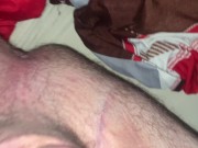 Showing my little hairy soft cock and farting asshole