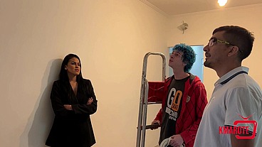 Fomos atender uma cliente com a internet ruim e acabamos comendo gostoso a safada