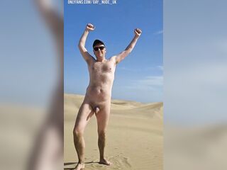 Homo hunk nudist and exhibitionist.