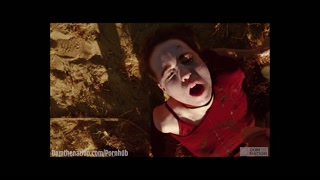 Pain slut plays with cum in her eyes and cum in her mouth, then drink piss and licks up the spillage