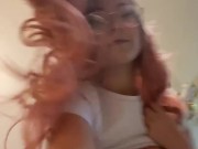Sunburned Bigtittygothegg Masturbating