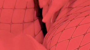 THICK LATINA RIPS FISHNETS AND FUCKS HER WET PUSSY TIL SHE CUMS