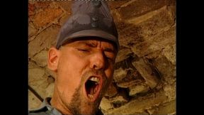 So Much Pee on This Busty Girl in Prison