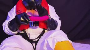 Tyvek Suit, Gas Mask, and Crewsaver Play Time