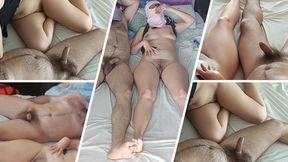Amateur Wife Gives a Sensual Blowjob. Amateur Couple Crazy Sex in the Bedroom.