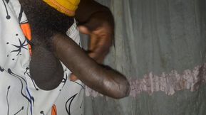 Imagine that this big uncircumcised black cock penetrates your ass