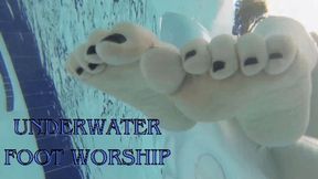 Goddess Lilith Topless Underwater POV Foot Worship