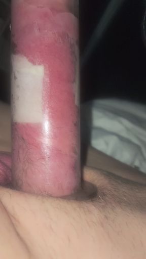 Erik pumping his cock