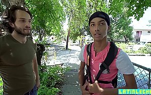 Young Latino agrees to suck gay studs cock and offers his asshole