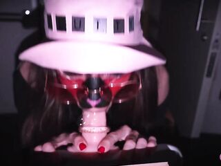 SillyLena submits to deepthroat bliss with sex toy sluttish style