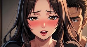 25yo Woman Fucks Stepfather on Sofa in Risky Quiet Sex (AI generated)