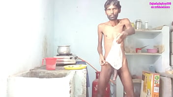 Rajeshplayboy993 cooking aalu curry, fingering in the ass hole, spanking, moaning and cumming
