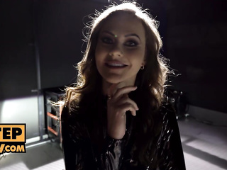 ”itsPOV: Your new stepmum Tina Kay awaits you decked out in a full latex dress”