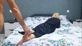 Mature Blonde Amateur Wife Enjoys Sex Half Naked