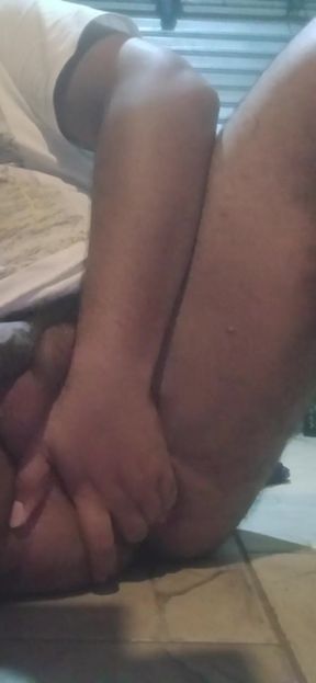 Passive chubby fingering himself