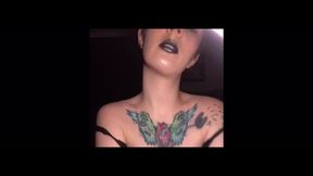 Goth babe dances for you