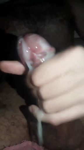 Young guy cumming a lot in the handjob