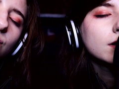 Cute brunette amateur teen masturbates on webcam