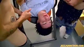 Adorable Gay Blows Two Dicks In Hardcore 3way - Rad Matthews