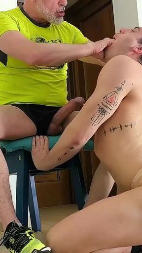 Young Ass Trainer Gets Wrecked by Older Hung Top