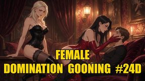 Female Domination Gooning #24D: Alpha Mistress Latex Throne Dominion (Animated, Music, Text)