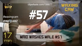 maid washes disabled male #57