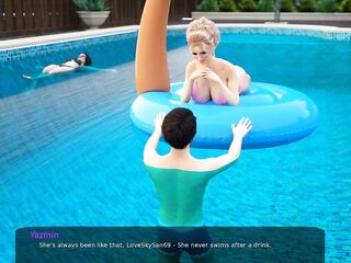 Milfy Town [v0.6e] Part 61 Lesbo In The Pool Soo HAWT!!! By LoveSkySan69