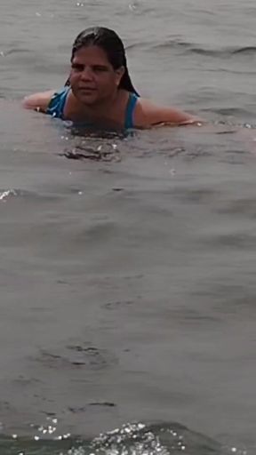 Captivating moment from &quot;Chubby Latina what a big ass on the beach&quot;