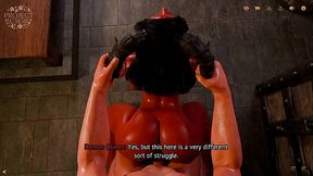 Fucking a Demon Woman with Opulent Boobs and Buxom Buns