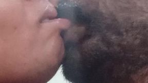 Hot Stepmother Liplock and Spitting in Mouth