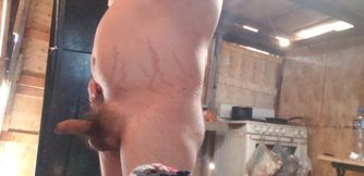 Pulling the penis