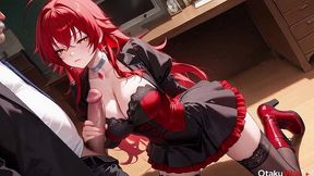 slut rias was confused and fucked by the entire teaching staff [ai]