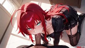 slut rias was confused and fucked by the entire teaching staff [ai]