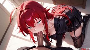 slut rias was confused and fucked by the entire teaching staff [ai]
