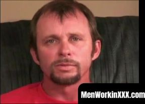 MenWorkinXXX.com - Real mature amateur tugs off until he drains his balls completely