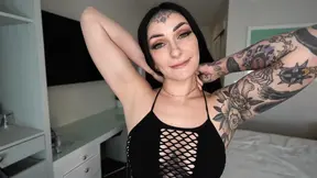 TattooedMichelleMasque rides a stud for a facial