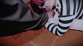 4K - stepping on the submissive bitch and she thanks me by licking my sweaty feet. ........ LezdomLesbian Foot Domination Lesbian Foot Worship Lesbian Slave Foot Humiliation Lesbian Toe Sucking Foot Slave Training Sweaty Nylon Dirty Feet Foot Gagging