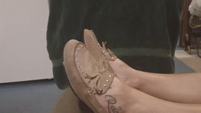 SEXI MEXI Toe Wiggling in Cum Filled Moccasins Movie