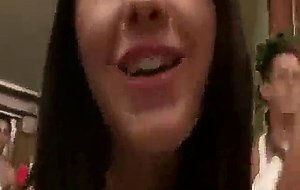 Horny teenies fucking in halloween masks