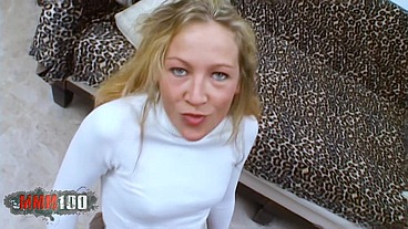 French skinny blonde babe Lady Margaux fucking like a beast with spanish actor Jorge Fernandez
