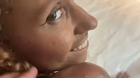 Skinny, sexy girl having sex with a foreigner without a condom