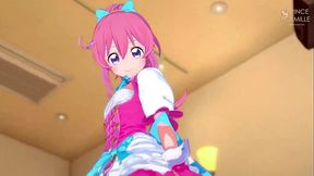 Meet and greet in the dressing room Mirai Momoyama idol - Kiratto Pri Chan