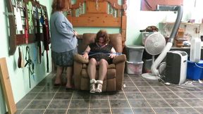 Bound and sat on Damsel