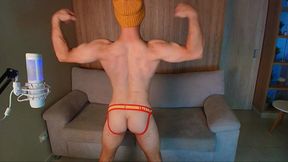 A Handsome Russian Guy Showing off His Muscles and Ass