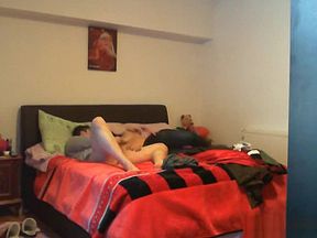 Setting up the camera and fucking like rabbits