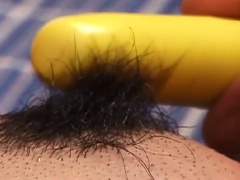 Innocent Asian cock-tease lets you see her cunt while she's getting drilled with toys